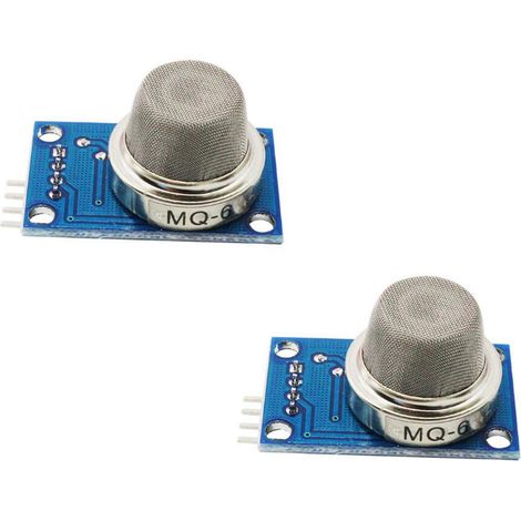 2PCS MQ-6 MQ6 Module de capteur de gaz LPG capteur de détection de gaz combustibles au propane liquéfié iso-butane butane (1/3)