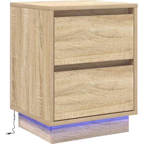 Maison Exclusive - Nachttisch Sonoma-Eiche 39 x 34,5 x 50 cm Holz