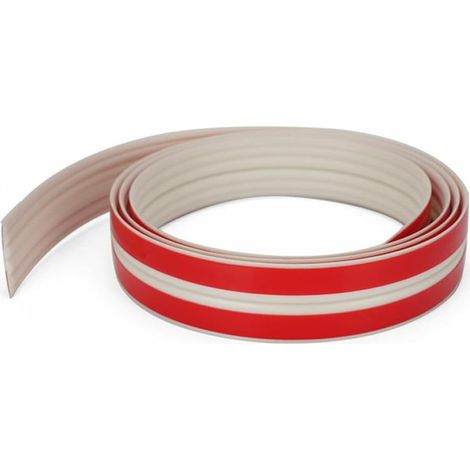 2M Revêtements d'angle Autocollant Corniere TPE Protection d'angle Bordure d’angle de Mur Plinthe Souple Bande de Finition pour Plans de Travail,Carrelage,Coin de Mur,Meubles, 60mm(30mm+30mm) (1/5)