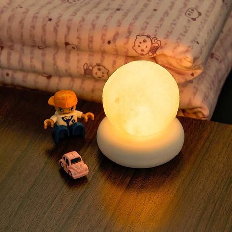 Lune Pat Lumière Veilleuse Nouvel An Veilleuse LED Lampe De Lune Veilleuses Décoratives Veilleuse Pour Rechargeable Veilleuse Créative USB Lumière Petite Veilleuse Abs LED (1/5)