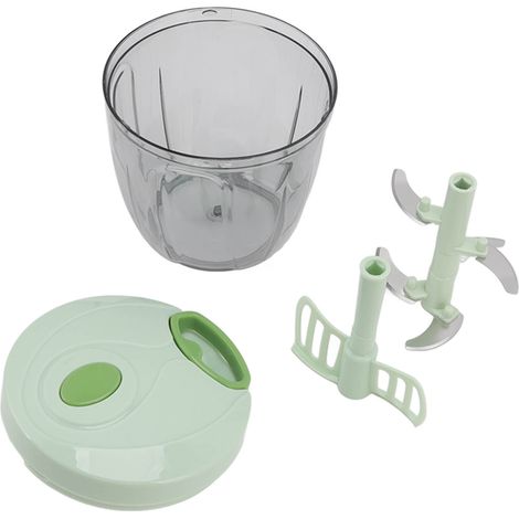 Hachoir à viande manuel multifonction, mini robot légumes inox, presse-ail pour cuisine (1/5)