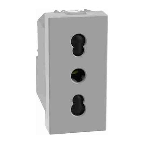 Prise bidirectionnelle BTIJG4180 2P+T 16 A 250 Vca - entraxe de 19 mm et 26 mm