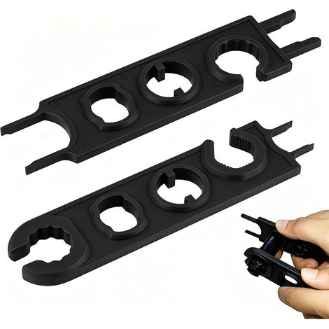 2 Pièces Outil MC4, Clé Pour Connecteurs Photovoltaïques MC4, En Matériau Composite PA, Compatible Avec Toutes Les Séries MC4, Pour Installation Solaire Résidentielle Et Commerciale (1/5)