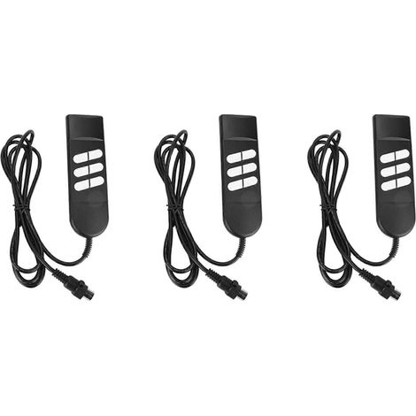 Contrôleur de fauteuil inclinable électrique 3X : interrupteur manuel à 6 boutons et 5 broches, compatible avec les appareils électroménagers, les lits/fauteuils inclinables réglables. (1/5)