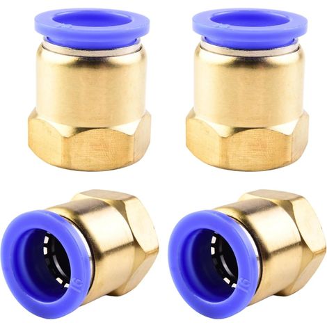 4 pièces 10 mm 1/2′′PT filetage extérieur droit Push to Connect Raccords de tube à emboîter pneumatique connecteur rapide PCF PCF16-1/4" (1/5)