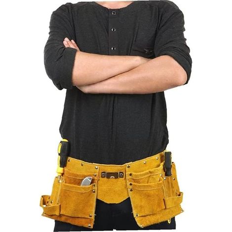 Leather tool belt for roofers (1/5)
