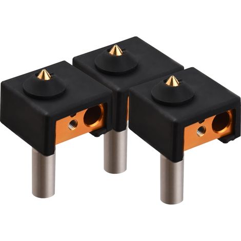 Hotend Ensemble de gorge de buse d'extrudeuse de bloc chauffant de chaussette en silicone avec étui de protection de 0,4 mm pour pièces améliorées d'imprimante 3D Creality CR 10/Ender 3 Series (1/5)