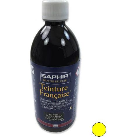 TEINTURE FRANCAISE Cuir Liquide Saphir, 500 ml (bases spéciales) Base JAUNE
