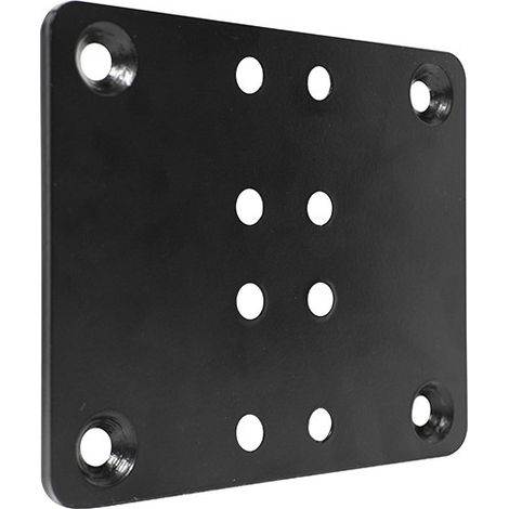 B-TECH BT8390 - Base - Noir - Acier - Mur - 140 mm - 5 mm (BT8390-CFK/B)