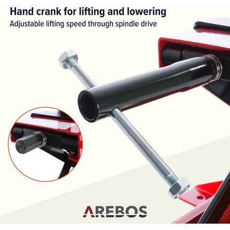 AREBOS Cavalletto Alzamoto Cric Sollevatore Moto Ponte Sollevatore Moto fino a 450 kg (1/7)