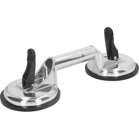 Ventouse de levage et de déplacement pour verre de 80 kg, en alliage d'aluminium, à 2 mâchoires, pour la céramique. (1/5)