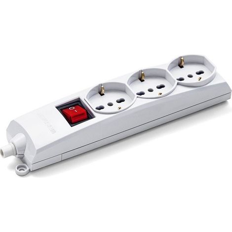 Multipresa con 3 Uscite Universali e Schuko 73390 senza cavo