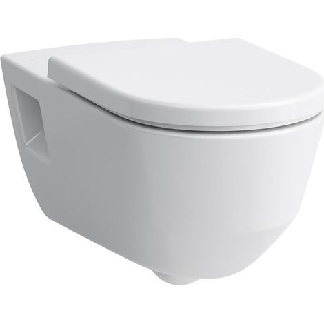 WC suspendu LAUFEN PRO, sans bride, à fond creux, projection 70 cm, blanc LAUFEN