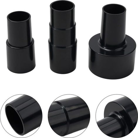 Juego de 3 adaptadores de manguera de 2.5" a 1.5" y de 1.5" a 1.25" para aspiradoras de líquidos y sólidos. Adaptador reductor para manguera de polvo. (1/5)