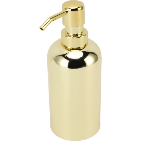Soavoa Distributeur Savon Inox Doré Luxe Salle De Bain Et Cuisine Design Élégant Pompe Pratique 1 Pièce (1/4)