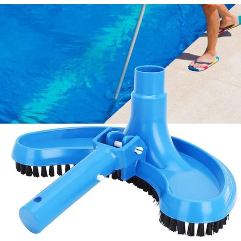 Brosse à tête d'aspiration pour piscine, outil de nettoyage Flexible demi-lune avec tête d'aspiration incurvée (1/5)