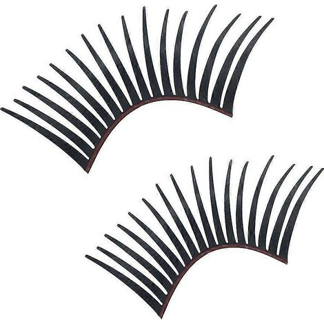 Cils de phares stéréoscopiques noirs pour voiture, accessoires, autocollant 3D pour phares de voiture (1/4)