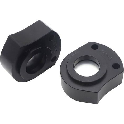 Protectores de manillar para motocicleta ZX14R y ZZR1400 2006-2018, elevadores de manillar, color negro. (1/2)