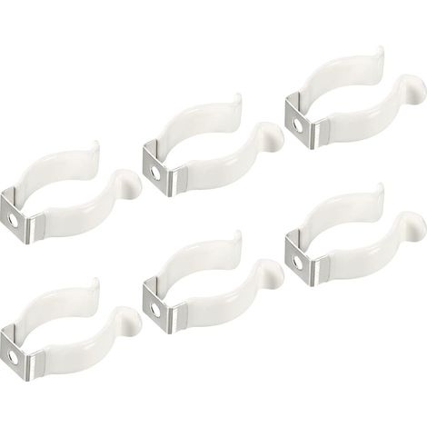 T8 U Clips, LED Fluorescent Tube Bracket Mount Bracket Accessories Pack of 6 (1/5)