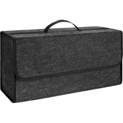 1 Organisateur Coffre Voiture, Feutre Pliable Antidérapant, Fixation, Rangement Outils Voyage (1/5)