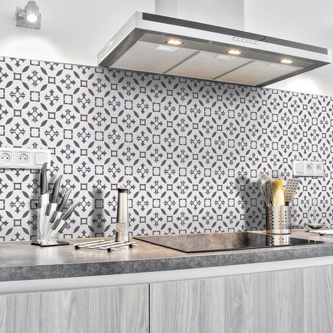 Sticker Mural Carrelage adhésif Cuisine Salle de Bain - 30 STICKERS CARRELAGES AZULEJOS YOLANDA - 30stickers10x10cm (1/4)