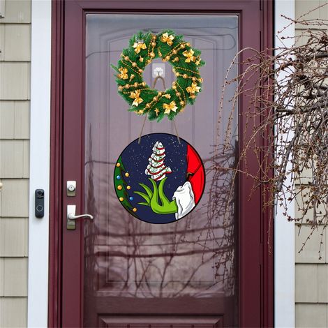Panneau De Décoration De Noël - En Plastique PVC Écologique - Pour Porte Fenêtre Mur Jardin Chambre D'Enfant - 1 Pièce (1/5)