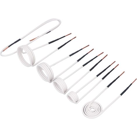Kit 6 Bobines Chauffage Induction 2,5mm Noyau Laiton 20 30 40 50mm Fil Forme Libre Plat (1/5)