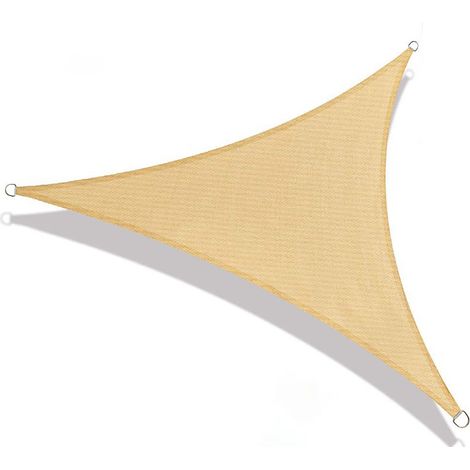 MaxxGarden Toldo triangular - 360x360cm - Crema (1/5)
