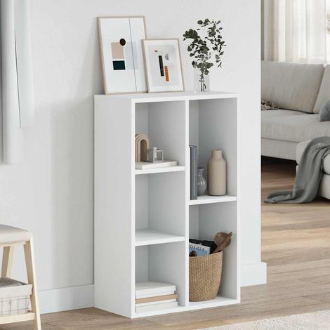 Bücherregal/Sideboard Weiß 50x25x80 cm Holzwerkstoff