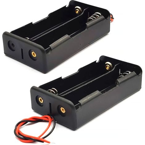 Korb 2 x 18650 in Reihe geschaltet + Kabel