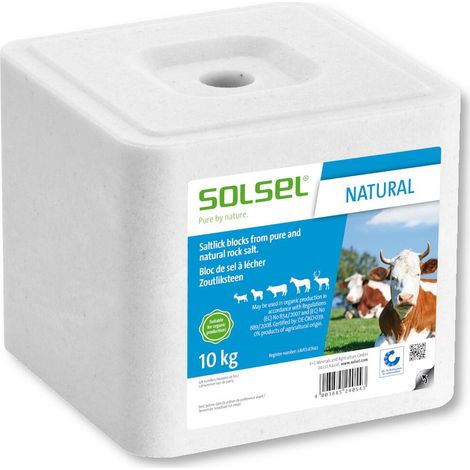 Salzleckstein 10 kg Einzelfuttermittel für Heimtiere Nutztiere