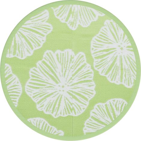 Outdoor-Teppich ARAKIL Grün Ø200 cm PP vidaXL (1/5)