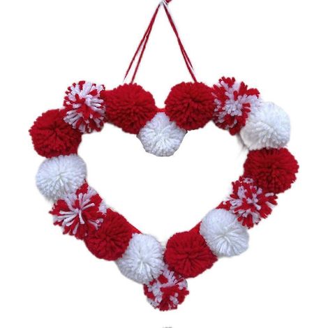 Valentinstag-Plüschballgirlande, Plüsch-Herz-Dekoration B (1/5)