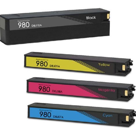 Tinta genérica para HP N980 XL Cian  D8J07A
