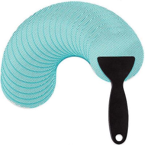 Tapis de bain antidérapant bleu pour baignoire et douche (1/5)
