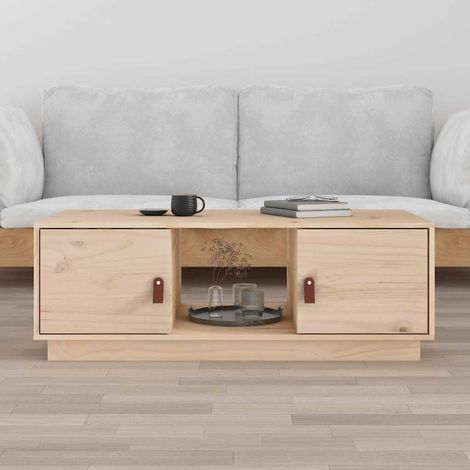 vidaXL Coffee Table 100x50x35 cm Solid Wood Pine (1/5)