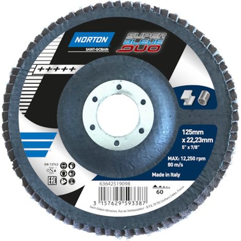 Disque à lamelles plat 125x22 Super Bleue Duo-63642519098 - Norton