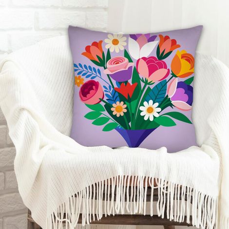 Housses de coussin en polyester résistante élégant pour canapé lit chaise décoratif de ferme la saint-valentin (1/5)