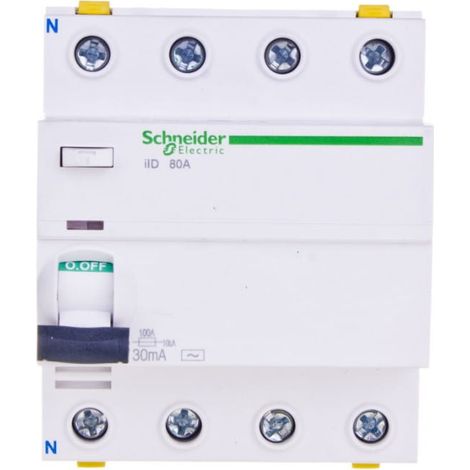 4P 80A 0,03A Differenzialschutzschalter Typ AC iID A9Z11480