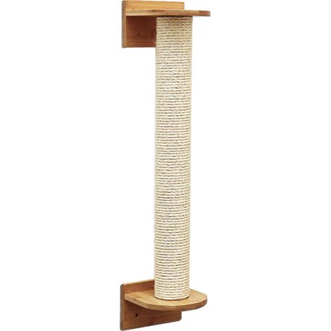 66 cm Tiragraffi da Parete - Albero per Gatti Moderno - Colonna Sisal Naturale (1/5)