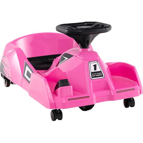 Carrello elettrico per la pulizia 79 x 46 x 37 cm con telecomando 3 velocità design moderno in PP rosa 200012270