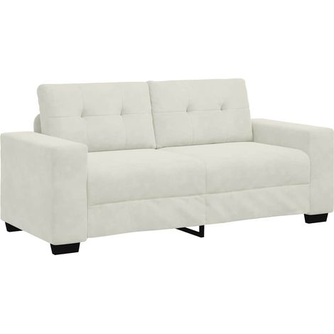Divano  Sofa Divanetto Crema 180x77x82 cm in Velluto (1/5)