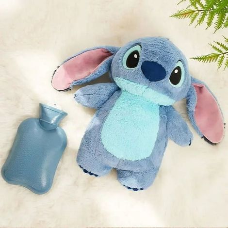 Disney Stitch Anime hiver Extra grande bouillotte en peluche femmes maison remplissage d'eau chauffe-mains cadeau de vacances pour petite amie (1/5)