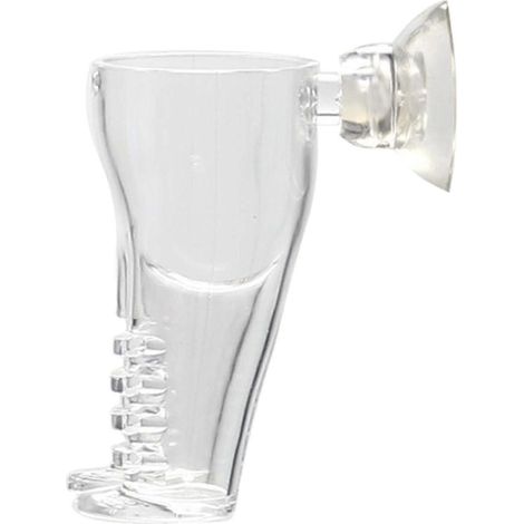Distributeur de nourriture en acrylique pour poissons et crevettes, bol d'alimentation flottant pour aquarium, mangeoire pour artémias et crevettes naines-Without Lid (1/5)