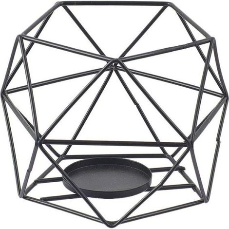 1 Porte-bougie géométrique, Fer anticorrosion, Design moderne, Décoration mariage Noël (1/5)