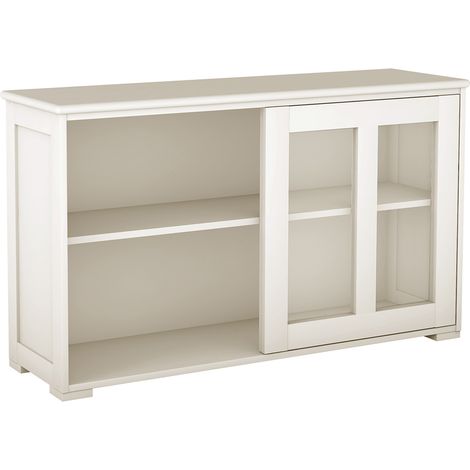 Credenza  Armadietto cucina MDF mobile laterale multiuso ante scorrevoli 1065x33x625cm Beige (1/5)