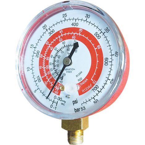 Manomètre R134a - R1234yf BP 1x1/8 NPT spécial climatisation véhicule - AC 9159 - CLAS Equipements