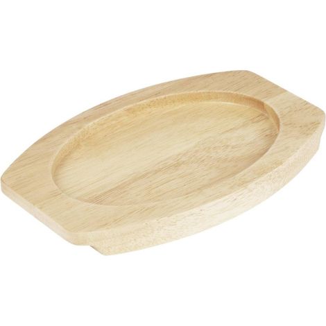 Planche en hévéa pour plat ovale en fonte 230x135mm pour FW818 - Ref FW978 - Olympia (1/5)