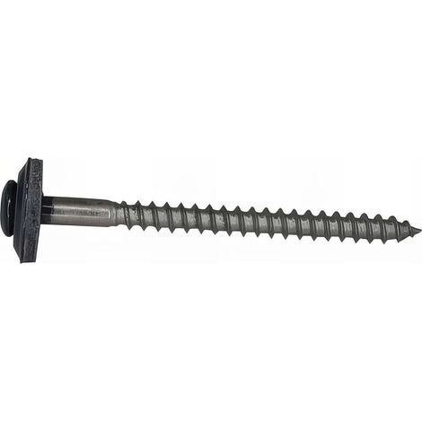 200 Vis à Bois de Ferblanterie VBJ + Joint EDPM D. 4,5 mm x TX20 - Inox A2 Gris Anthracite - Alsafix - Longueur 35 mm