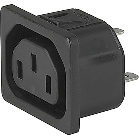 Schurter 6600.4110 Connectique pour appareils réfrigérants femelle, droit Nombre total de pôles: 3 1